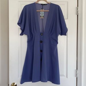 Fit and Flaire button down dress NWT